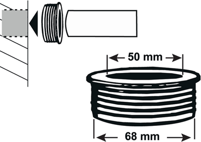 Cornat rubbernippel reductie 68mm -> 50mm - t3185016