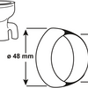 Cornat buitenverbinding wc 44mm 48mm - t360299