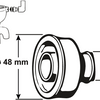 Cornat wc-manchet haaks 28 32mm 48mm - t360706