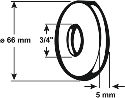 Cornat rozet 3 4x5mm ms - t384110