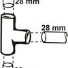 Cornat cu-soldeer t-stuk 28mm - t513028