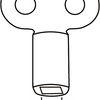 Cornat ontluchtingssleutel 5mm vierkant - t592999