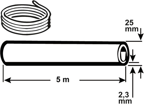 Cornat pe-hd buis plooibaar 25x2.3mm 5m - t612005