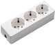 Enzo tafelcontactdoos ra 3v langwerpig wit - 6871810