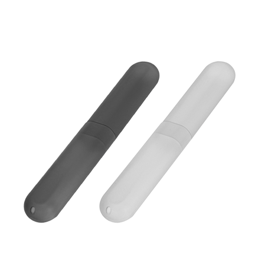 Tandenborstelhouder set wit grijs 19cm