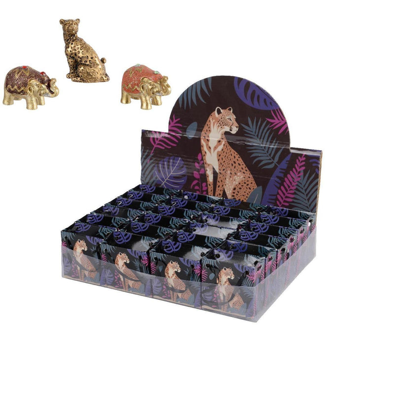 Decoris figuur dier goud in tasje 4x2,7x4,5cm