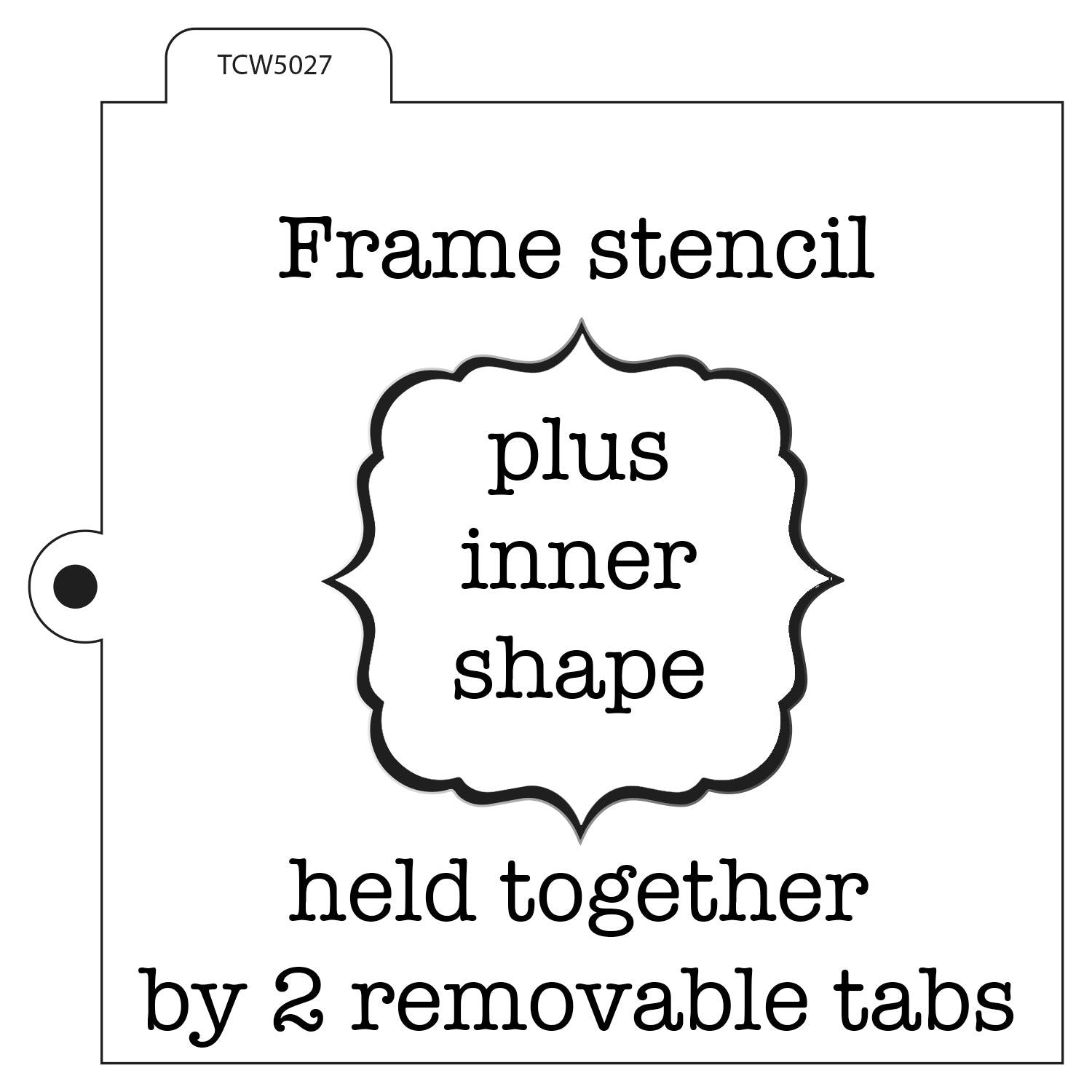 The crafter's workshop • template cookie 5,5x5,5 plaque