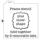 The crafter's workshop • template cookie 5,5x5,5 plaque