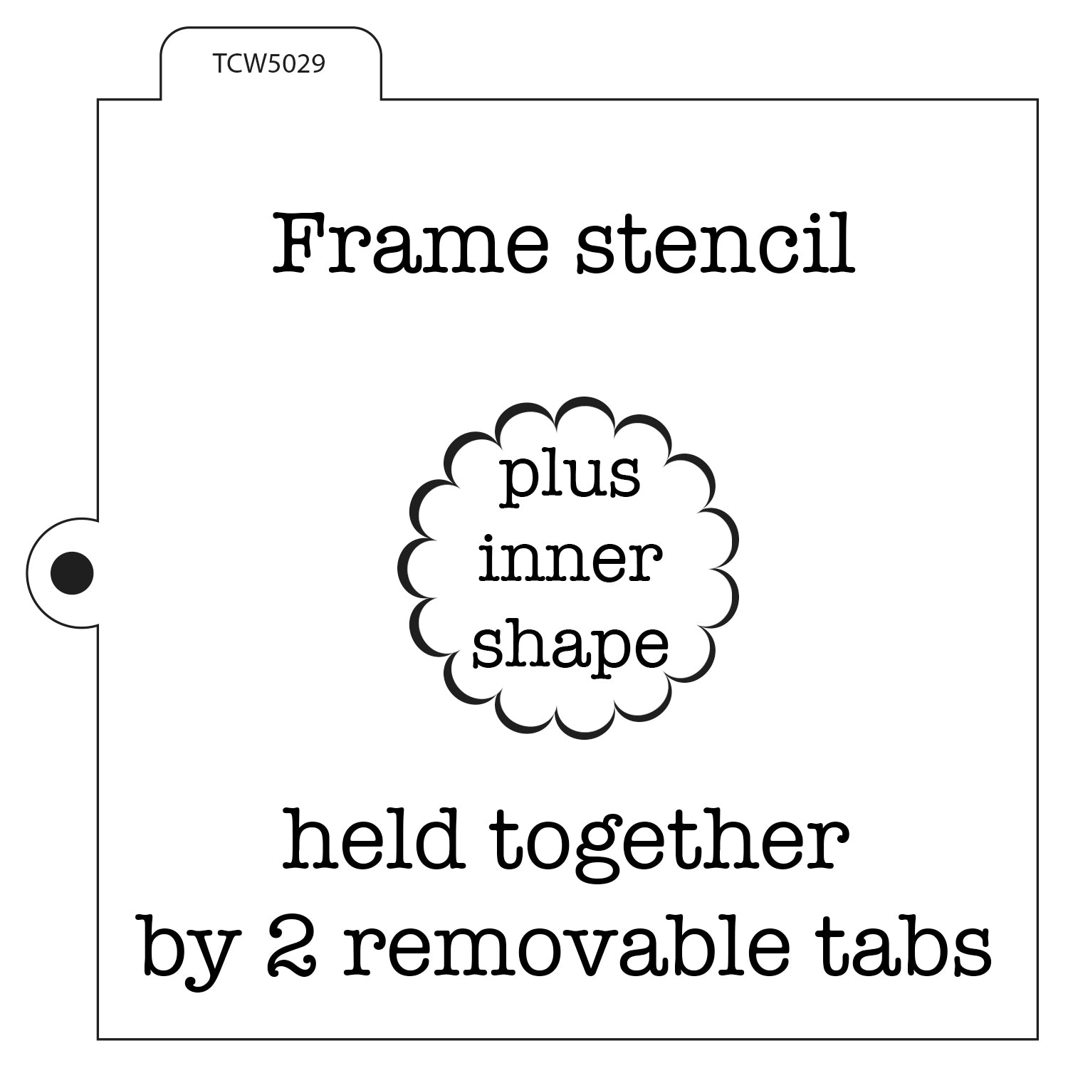 The crafter's workshop • template cookie 5,5x5,5 plaque