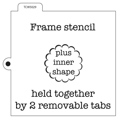 The crafter's workshop • template cookie 5,5x5,5 plaque