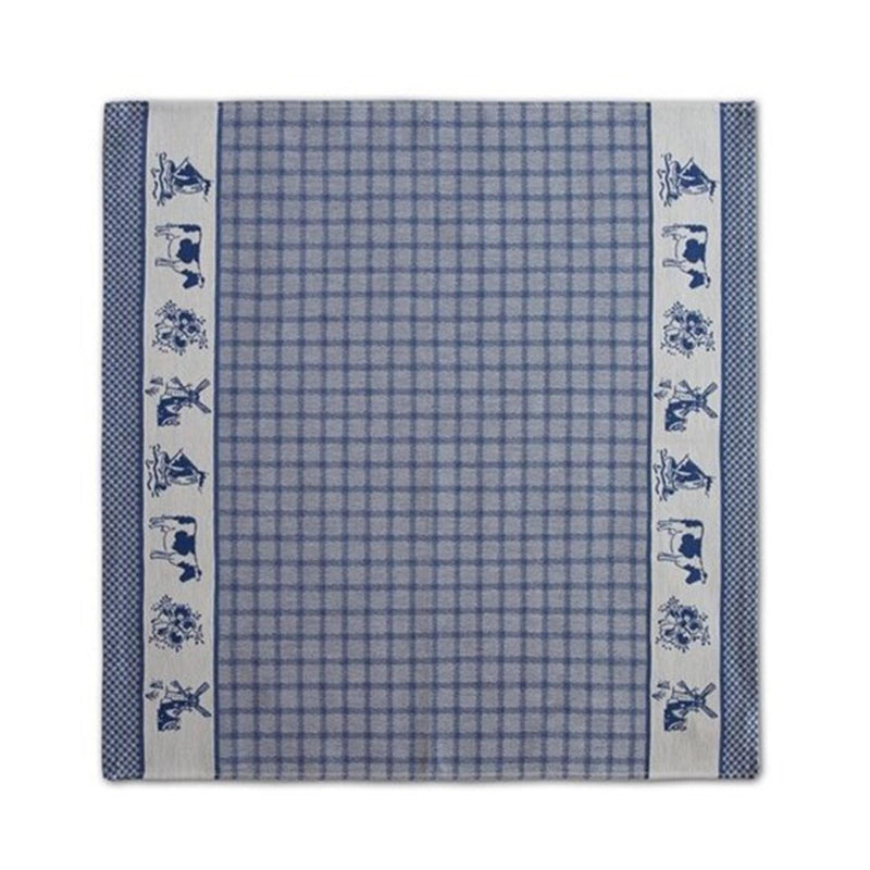 Ddddd theedoek dutchie blauw 60x65cm 6st