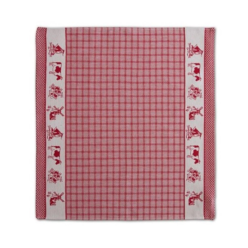 Ddddd theedoek dutchie rood 60x65cm 6 stuks