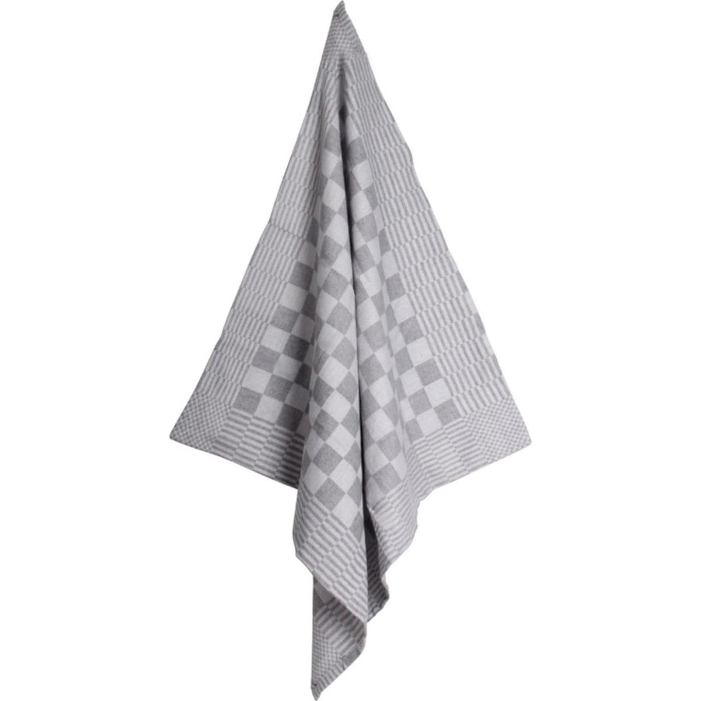 Koksdoek grijs grote ruit 70x70cm pak a 12 st.