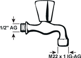 Cornat dubbeldienstkraan perl. 1 2 ch - tec300901 - afbeelding 2