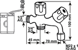 Cornat wasmachine combi-hoekstopkraan 1 2 - tec304904 - afbeelding 2