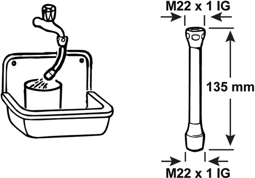 Cornat slang-spaarregelaar m22vxm22v ch - tec307597