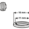 Cornat dichting o-ring gardena 11mm (2st) - tec380007
