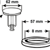 Cornat dichting gummi d62mm voor tec317411 - tec380245