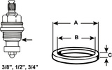 Cornat dichting-set kraanbinnenwerk (6st) - tec380321 - afbeelding 2