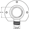 Cornat klemkoppeling ch muurplaat 1 2vx10 - tec5826141