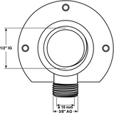 Cornat klemkoppeling ch muurplaat 1 2vx10 - tec5826141 - afbeelding 2
