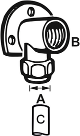 Cornat klemkoppeling ch muurplaat 1 2vx12 - tec582624 - afbeelding 2
