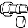 Cornat knelkoppeling ms ring 22mm (2st) - tec589080