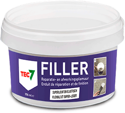 Tec7 filler pot alles-in-één vulmiddel en afwerkingsplamuur 250ml - 601025000