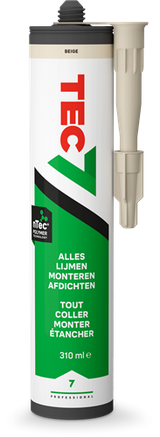 Tec7 patroon universele kit 310ml beige - 535906000 - afbeelding 1
