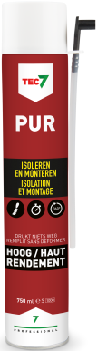 Tec7 pur | isolatie- en montageschuim | 750ml - 670001000