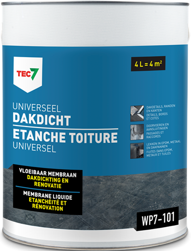 Tec7 wp7-101 universeel dakdicht emmer 4l - 602470000