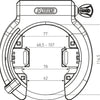 Abus granit x-plus 6950m nr am frame lock