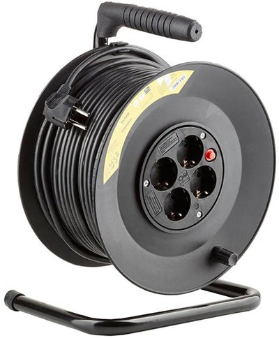 Enzo technik kabelhaspel h05 3x1,5qmm 50m zwart - 1167274