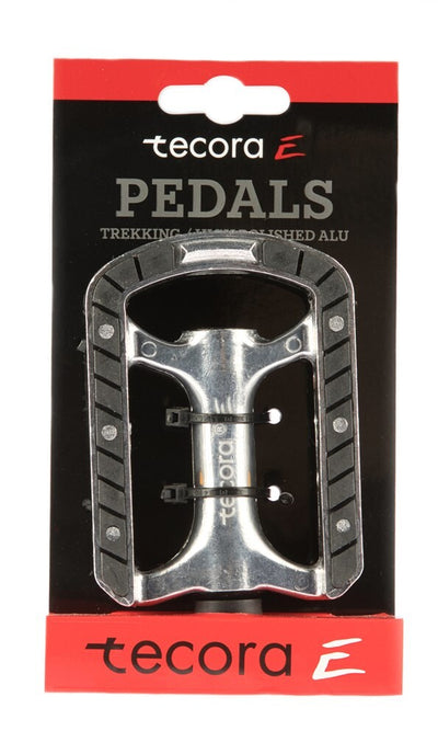 Tecora e pedaal trekking, aluminium, met reflectoren