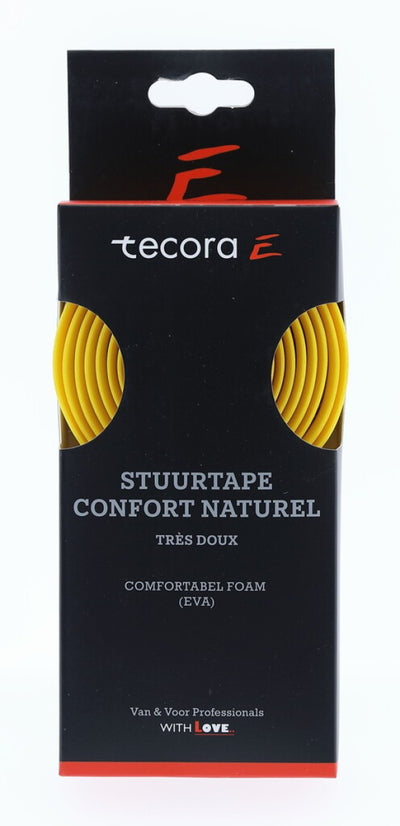 Tecora  e stuurlint confort naturel, ø2,5x30mm, 1.8m, geel
