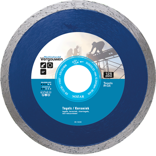 Vg diamantzaag 125 22.2mm tegels profi