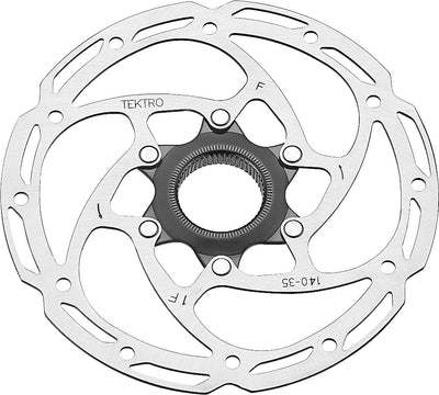 Tektro schijfrem rotor tr140-35 ø140mm, centerlock, zlv