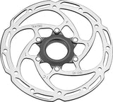 Tektro schijfrem rotor tr180-45 ø180x2,3mm, centerlock, zilver - afbeelding 1