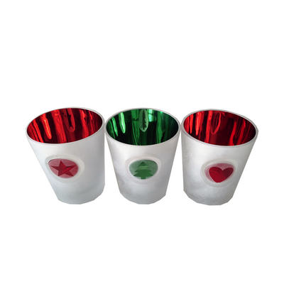 Theelichthouder set kerst 3-delig
