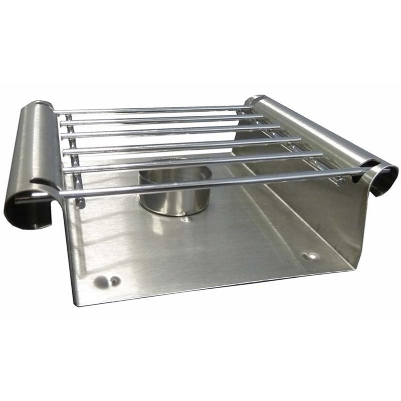 Aro houseware thee rechaud theelicht rvs 17x15cm 1-pit