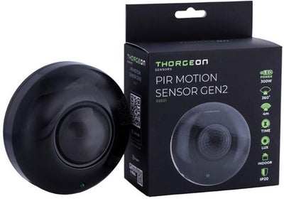 Enzo thorgeon bewegingsmelder opbouw plafond 360 graden zwart - 3900521