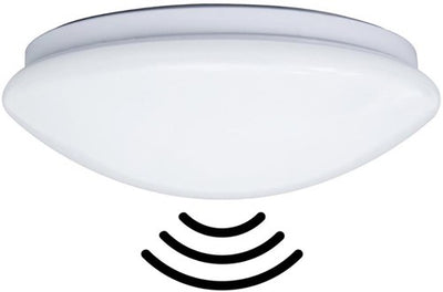 Enzo thorgeon led plafonniere 255mm wit 12w tri-white ip44 + sensor - 5017770
