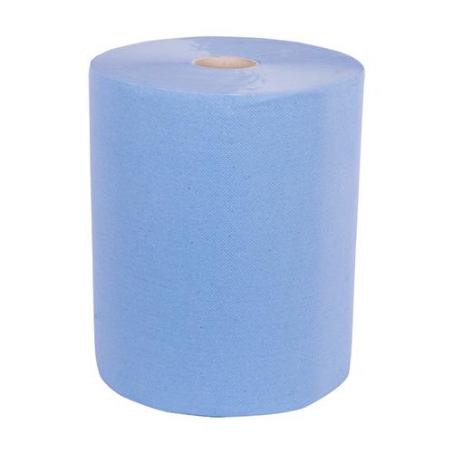 Towlers poetspapier b=37cm l=380mtr blauw 2-laags pp rol (2) | 2 stuks