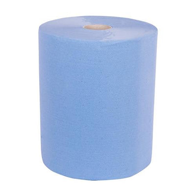 Towlers poetspapier b=37cm l=380mtr blauw 2-laags pp rol (2) | 2 stuk stuks