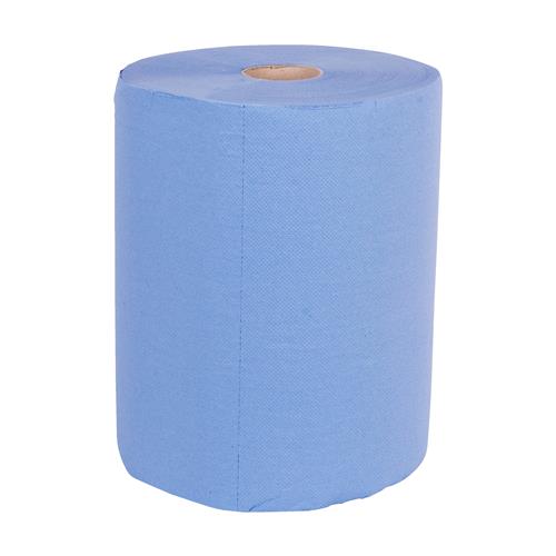 Towlers poetspapier b=37cm l=190mtr blauw 3-laags pp rol (2) | 2 stuks