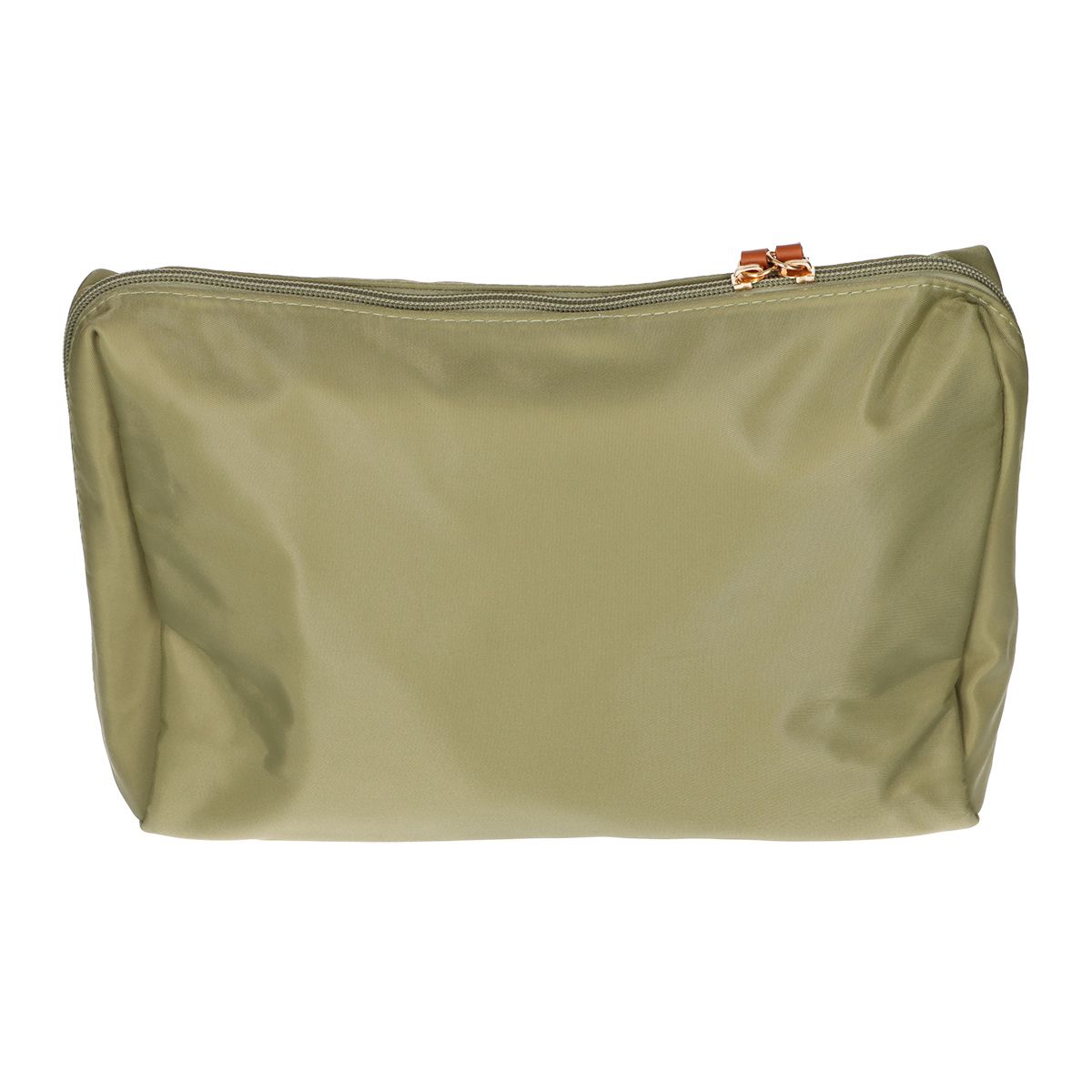 Traveller toilettas beauty bag groen bruin 30cm x 20cm
