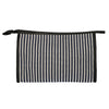 Traveller toilettas stripe blauw creme 30x20cm