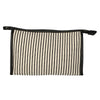 Traveller toilettas stripe zwart creme 30x20cm