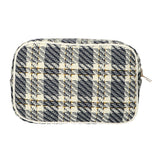 Traveller toilettas box tweed ruit 26x16cm - afbeelding 2