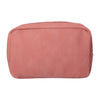 Traveller toilettas rib stof waterdicht roze 28x17cm